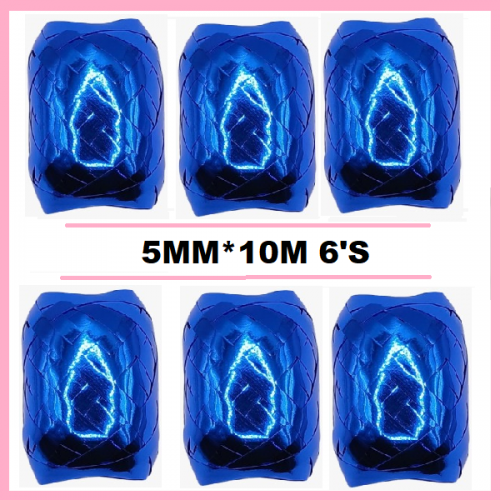 RIBBON EGGS 5MM*10M BLUE 6'S RIBBON EGGS 5MM*10M BLUE 6'S
